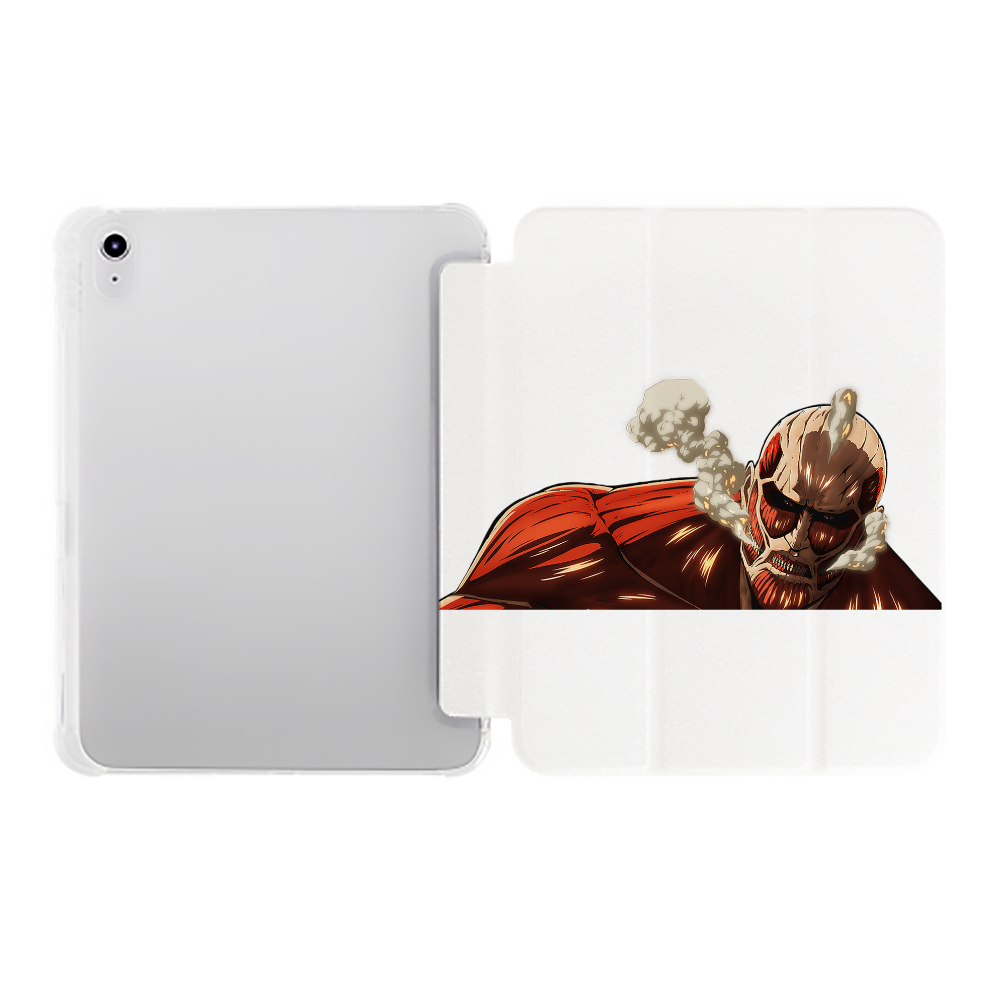 （画像用） 進撃の巨人 Attack on Titan IPad ケース ペン収納付き 三つ折りスタンド PUレザー×シリコン 対応機種9.5/10.5/10.9インチ
